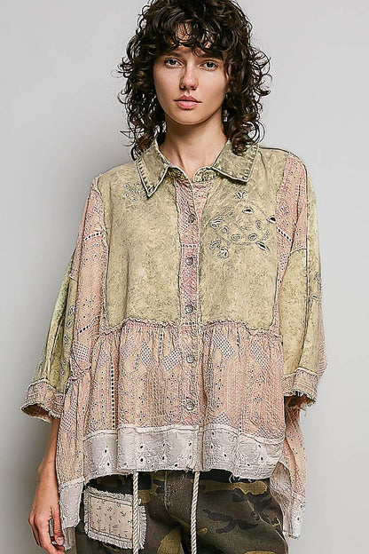Folk Song Vintage Top