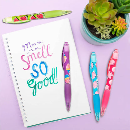 Smens: Glitter Gels - Scented Colored Gel Ink Pens - 8 Pack
