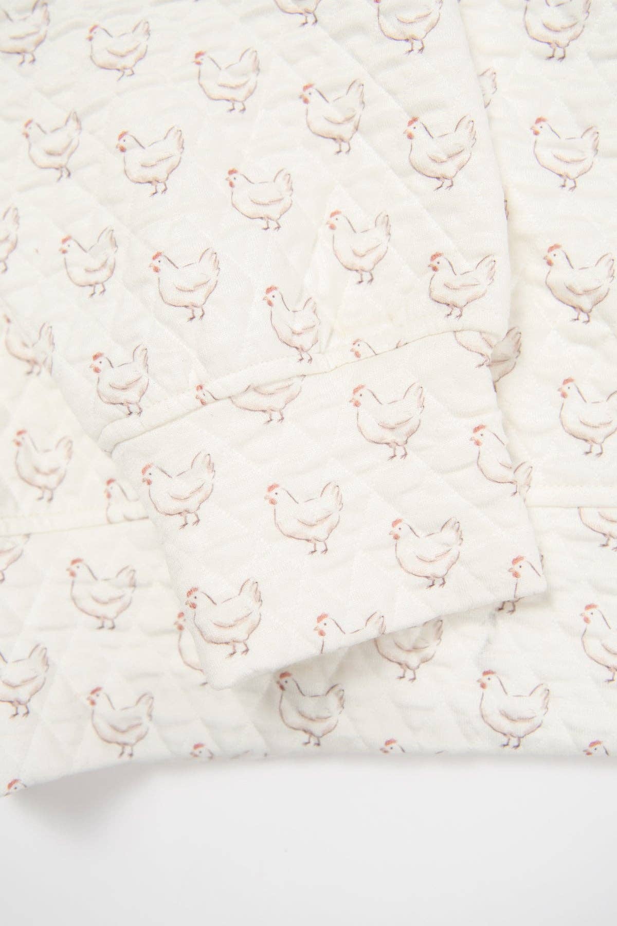 Oversized Quilted Chicken Sweater