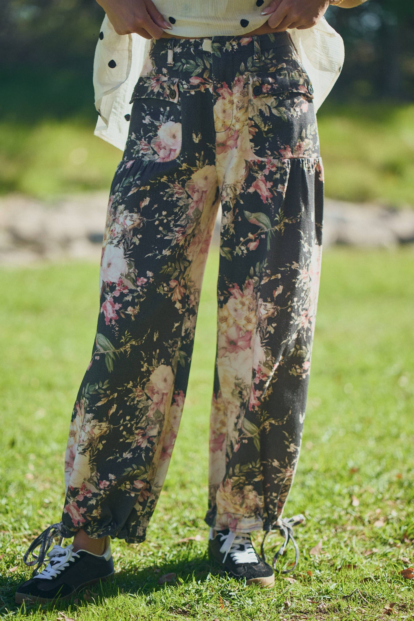 Woodland Blossom Printed Denim Jeans