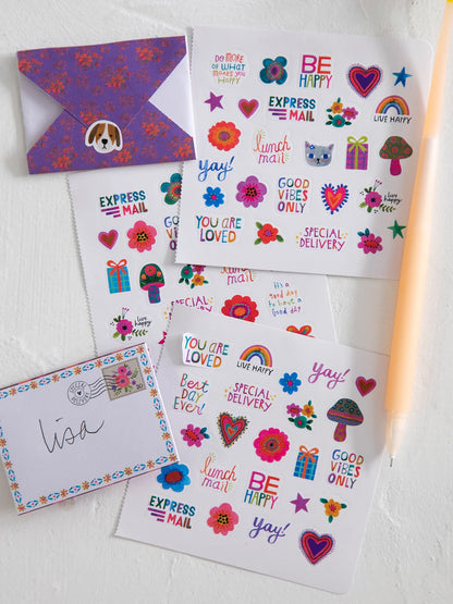 Natural Life Little Envelope Letters