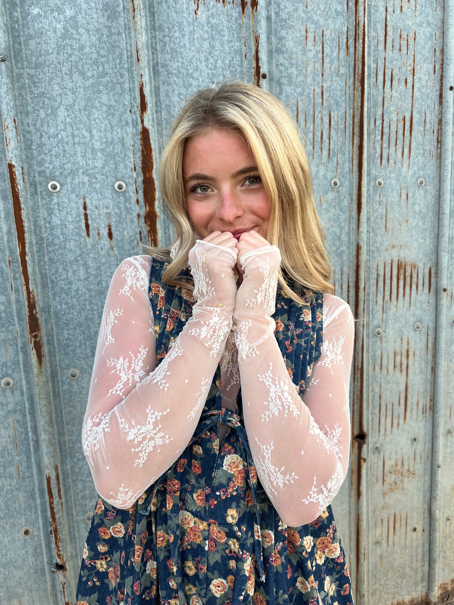 Rosebud Denim Romper