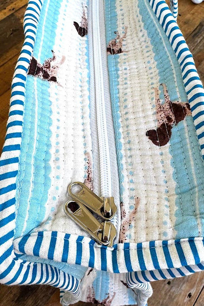 Rue in Blue Dog Tote Bag