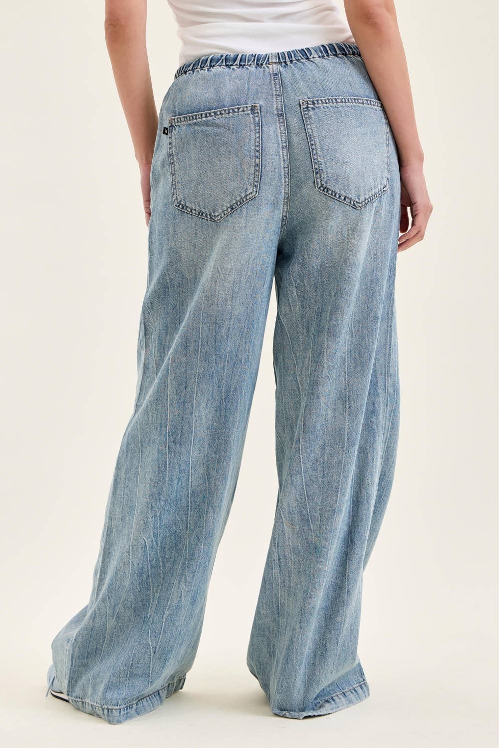 Palazzo Featherweight Jeans w/ Drawcord