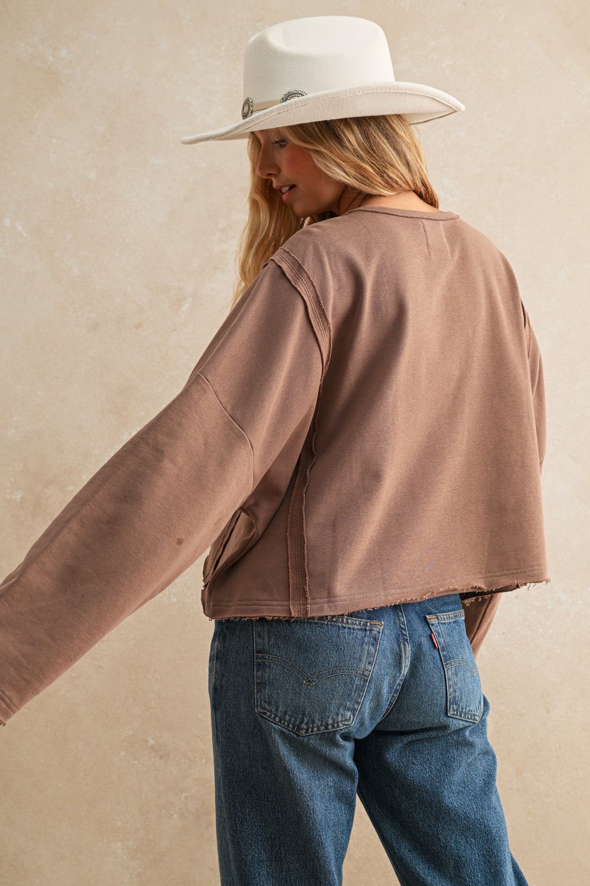 Thanks Cropped Pullover