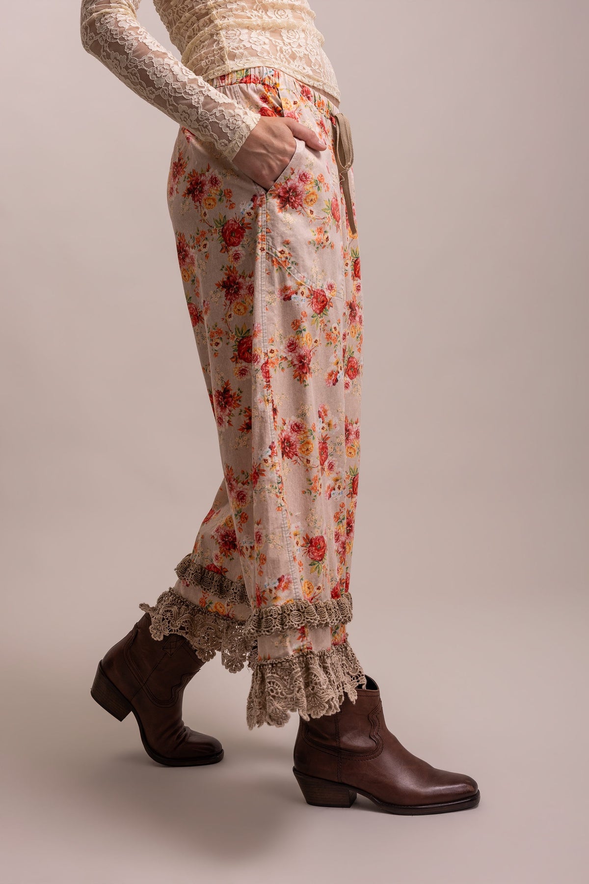 Blush and Bloom Floral Pants