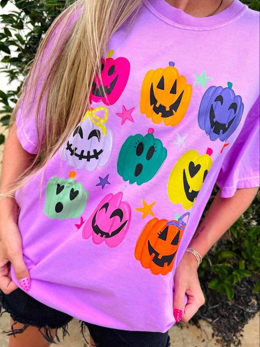 Neon Jack-O-Lantern Tee