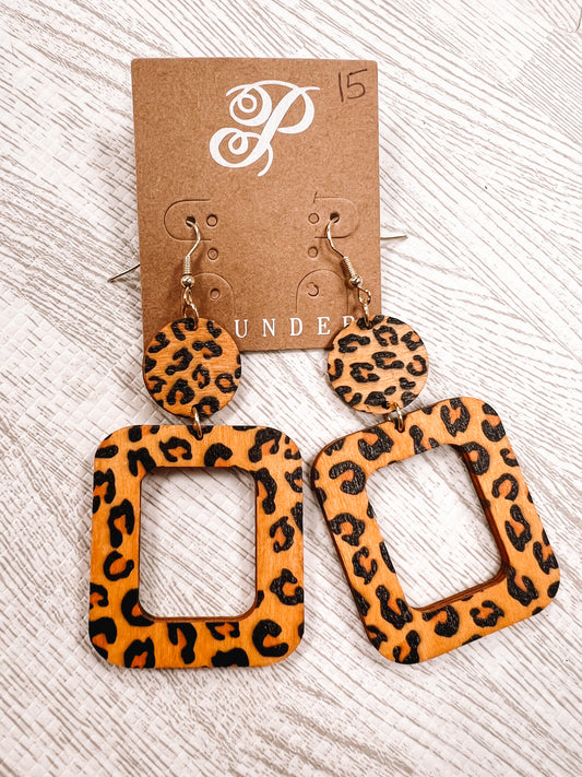 Wild Child Wooden Earrings