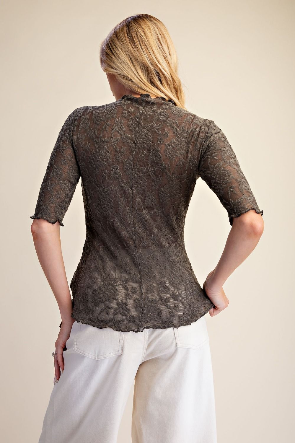 Lady in Lace Mesh Top (3 Colors)