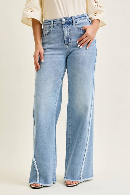 Raw Hem Detailed Jeans