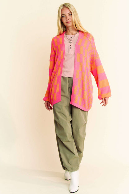Candy Checkered Cardigan