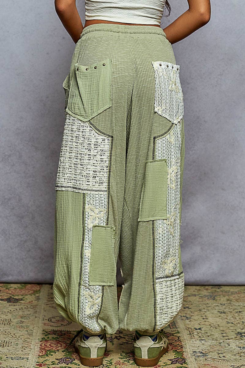 The Boho Matcha Jogger Pants