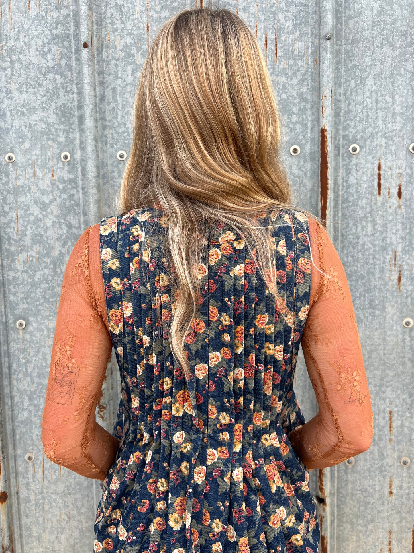 Rosebud Denim Romper