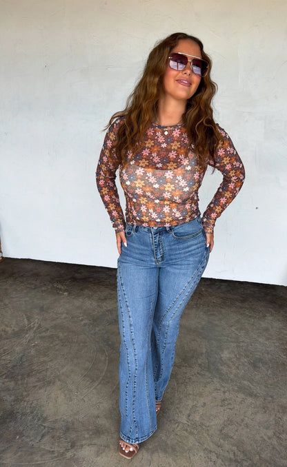 Blakeley Floral Mesh