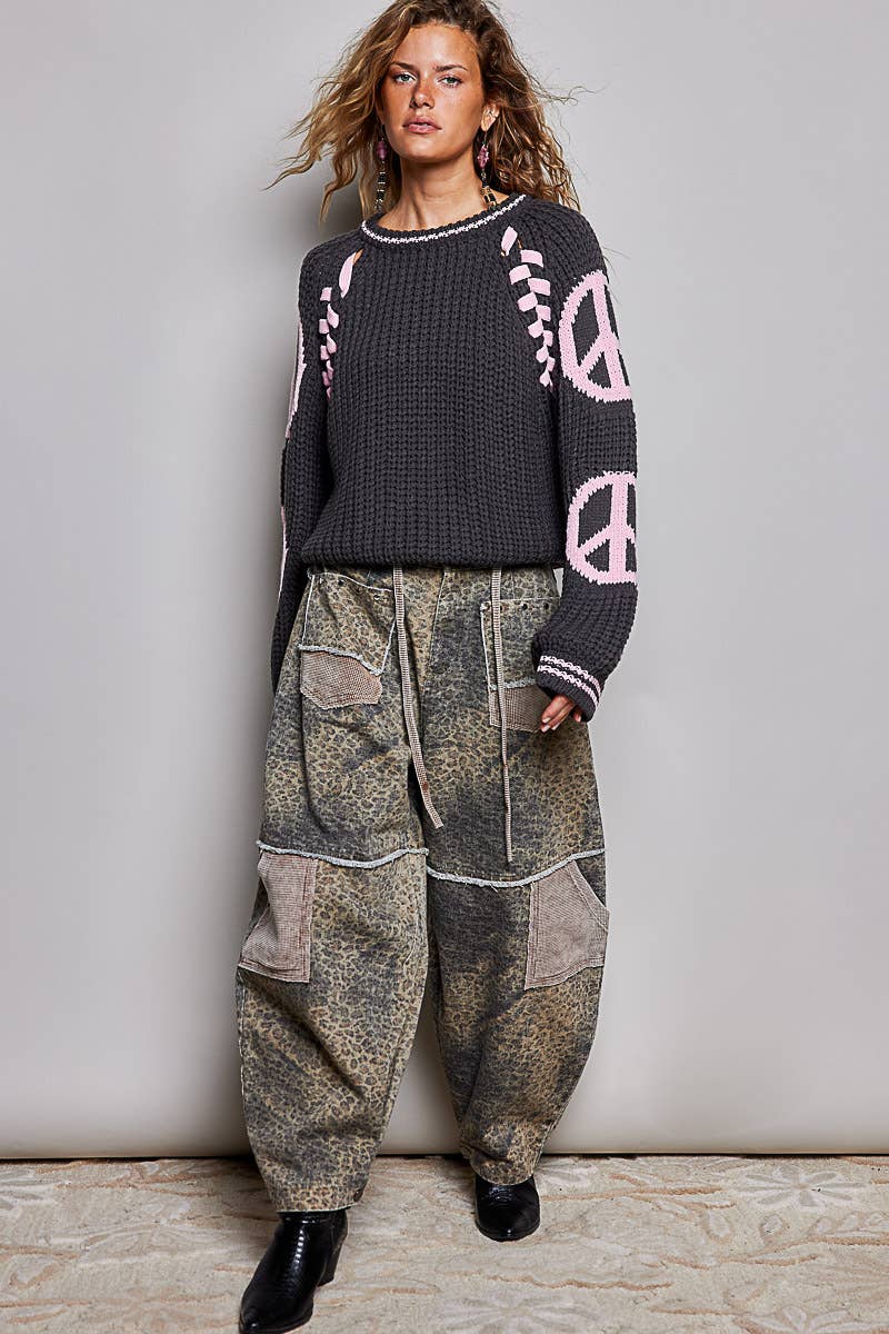 Olive Chenille Knit Sweater