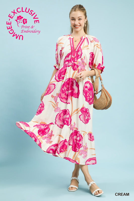 Pink Peony Dress
