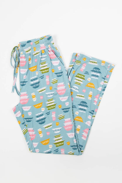 Vintage Kitchen Classic Prints Adult Bamboo Lounge Pants