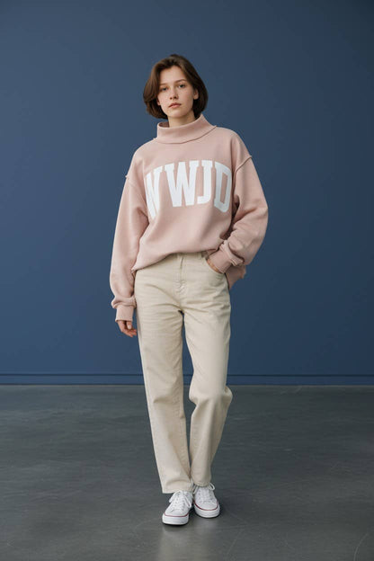 WWJD & AMEN Mock Neck Sweatshirt