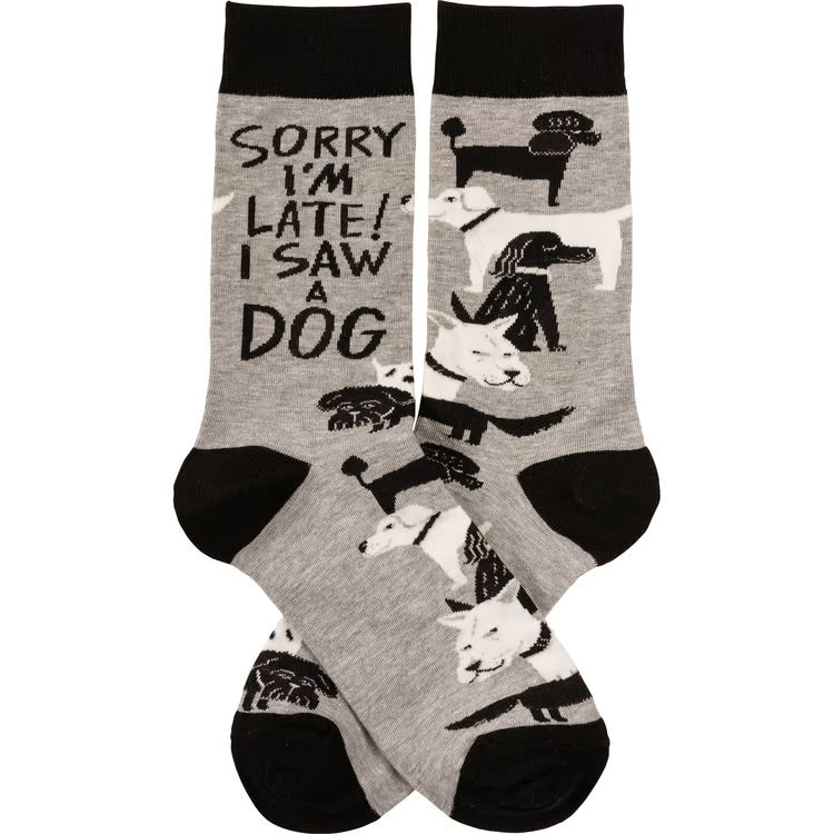 Sorry I’m Late! I Saw A Dog Socks