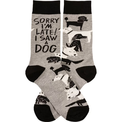 Sorry I’m Late! I Saw A Dog Socks