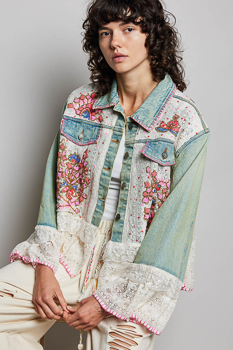 The Incredible Beaded Jean Jacket