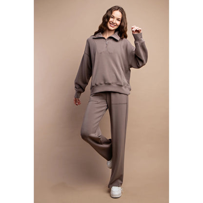 Sweet Scuba Soft Half Zip Pullover