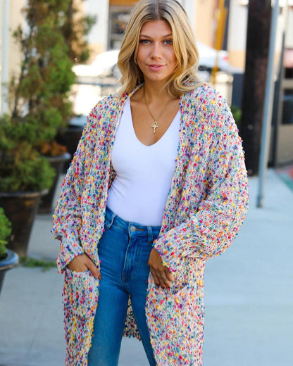 Australorp Popcorn Chenille Cardigan