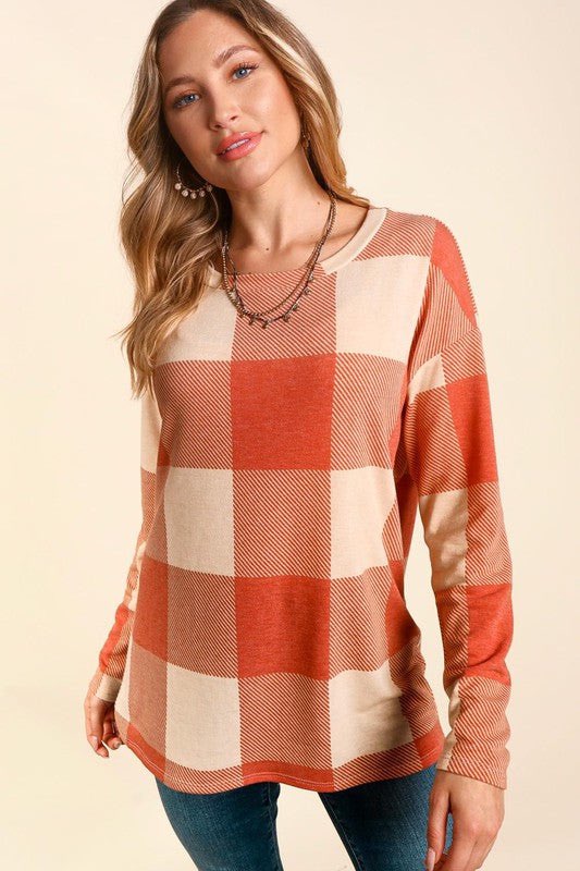 Checkmate Long Sleeve Top