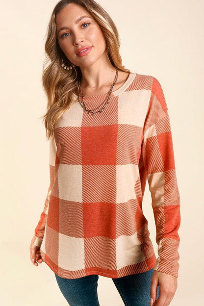 Checkmate Long Sleeve Top