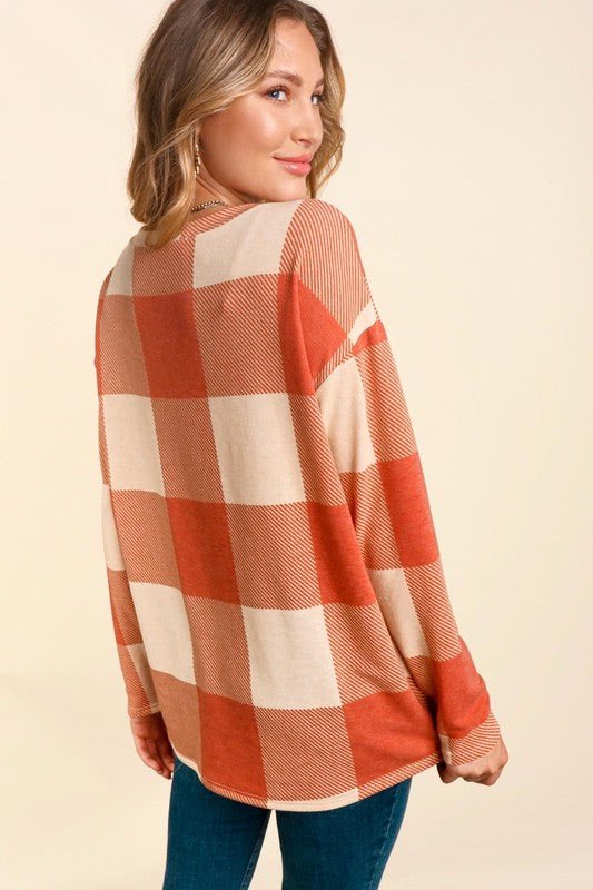 Checkmate Long Sleeve Top