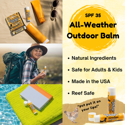 Chicken Poop® Outdoors SPF 35 Sunscreen Lip Balm