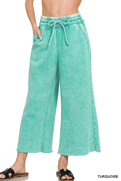 Soft Girl Wide Leg Crop Sweats