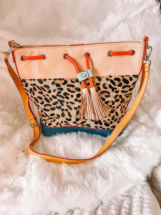 Leopard Bucket Bag