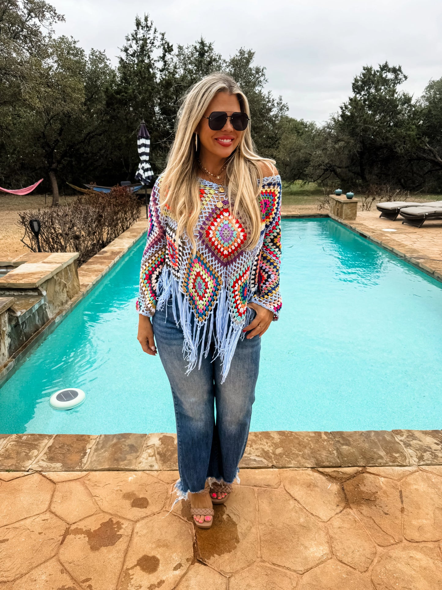 Kimmy Crochet Poncho