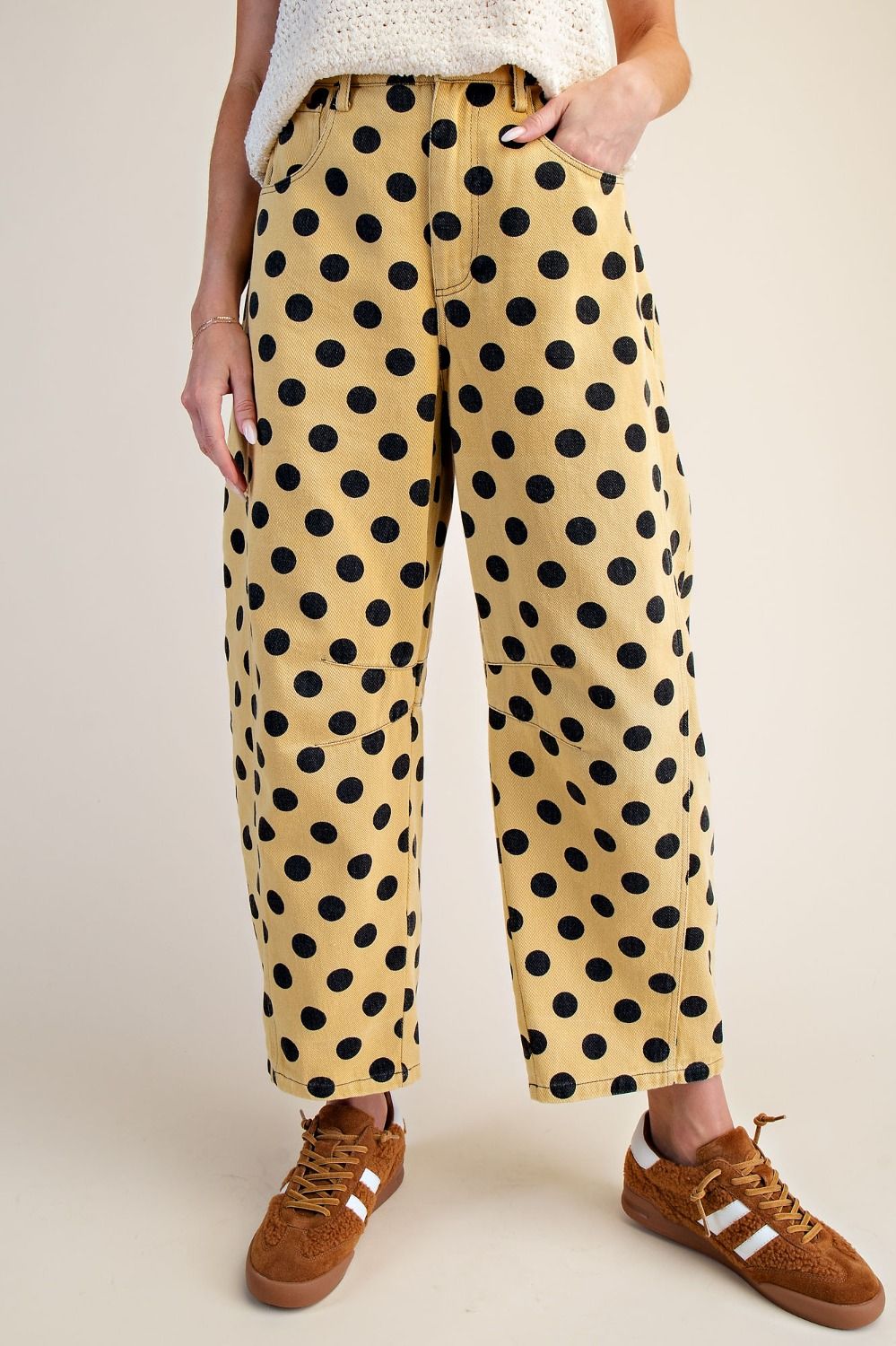 Game Day Polka Dot Barrel Jeans