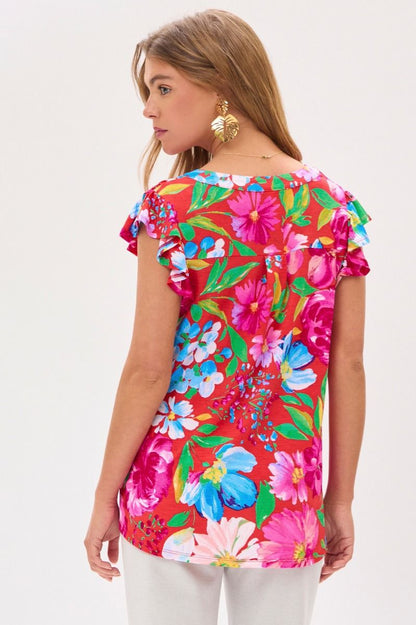 Summer Flutter Sleeve Tank