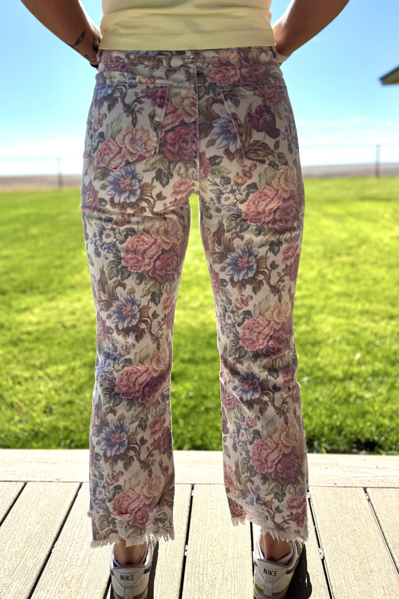 Vintage Floral Jeans