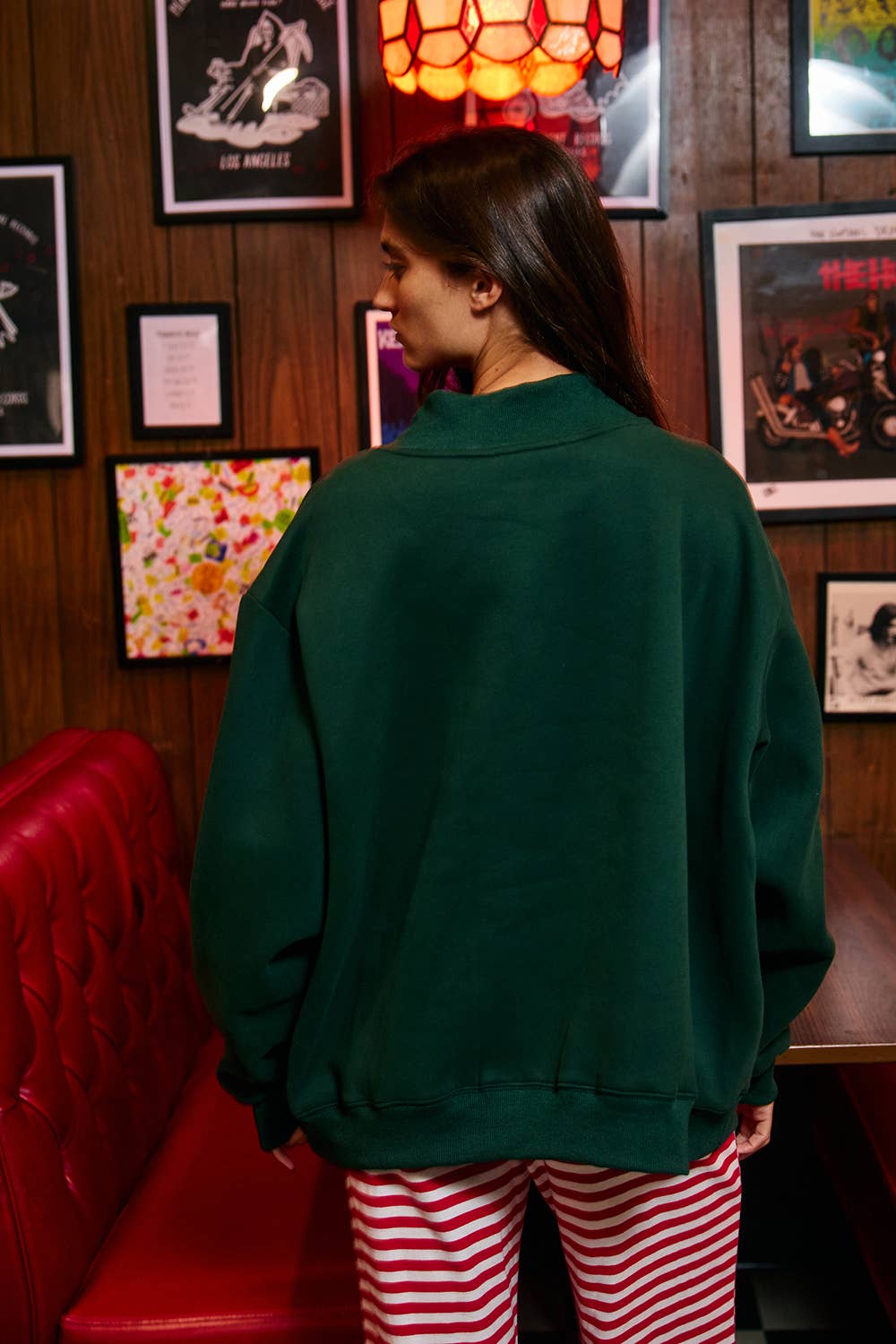 Christmas Reversible Mock-Neck Sweatshirt