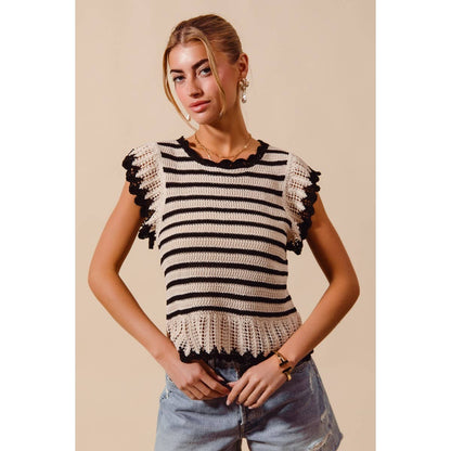 Soft Spoken Stripe Top