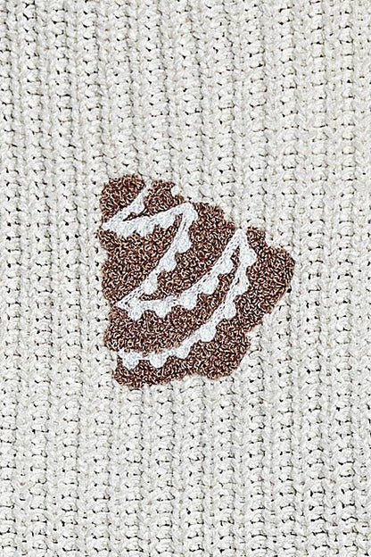 Ginger Bread Kisses Sweater Top
