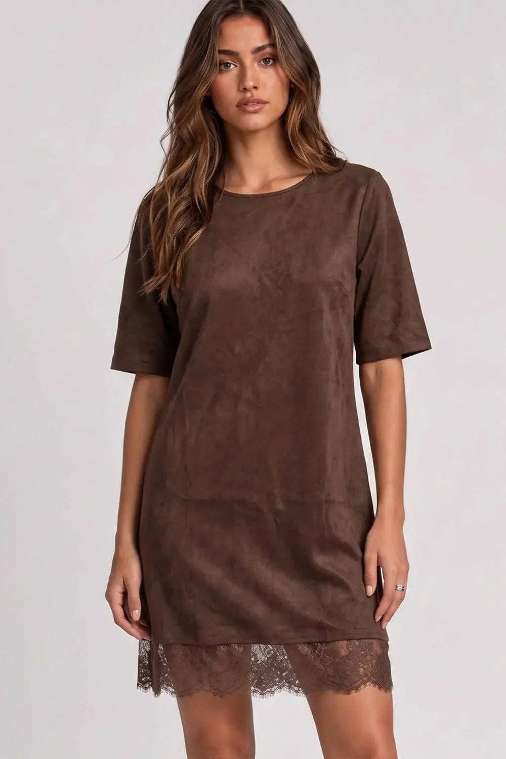 Espresso Lace Dress