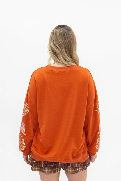 Hello Fall Sequin Sweatshirt
