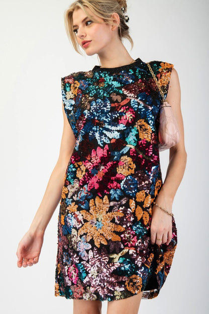 Electric Garden Mini Dress