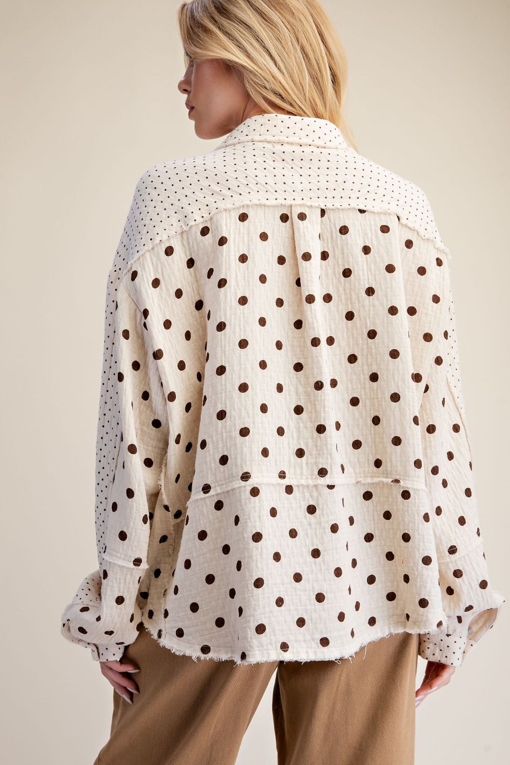 Dot Your Average Button Down Top