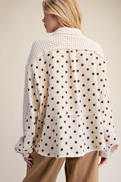 Dot Your Average Button Down Top