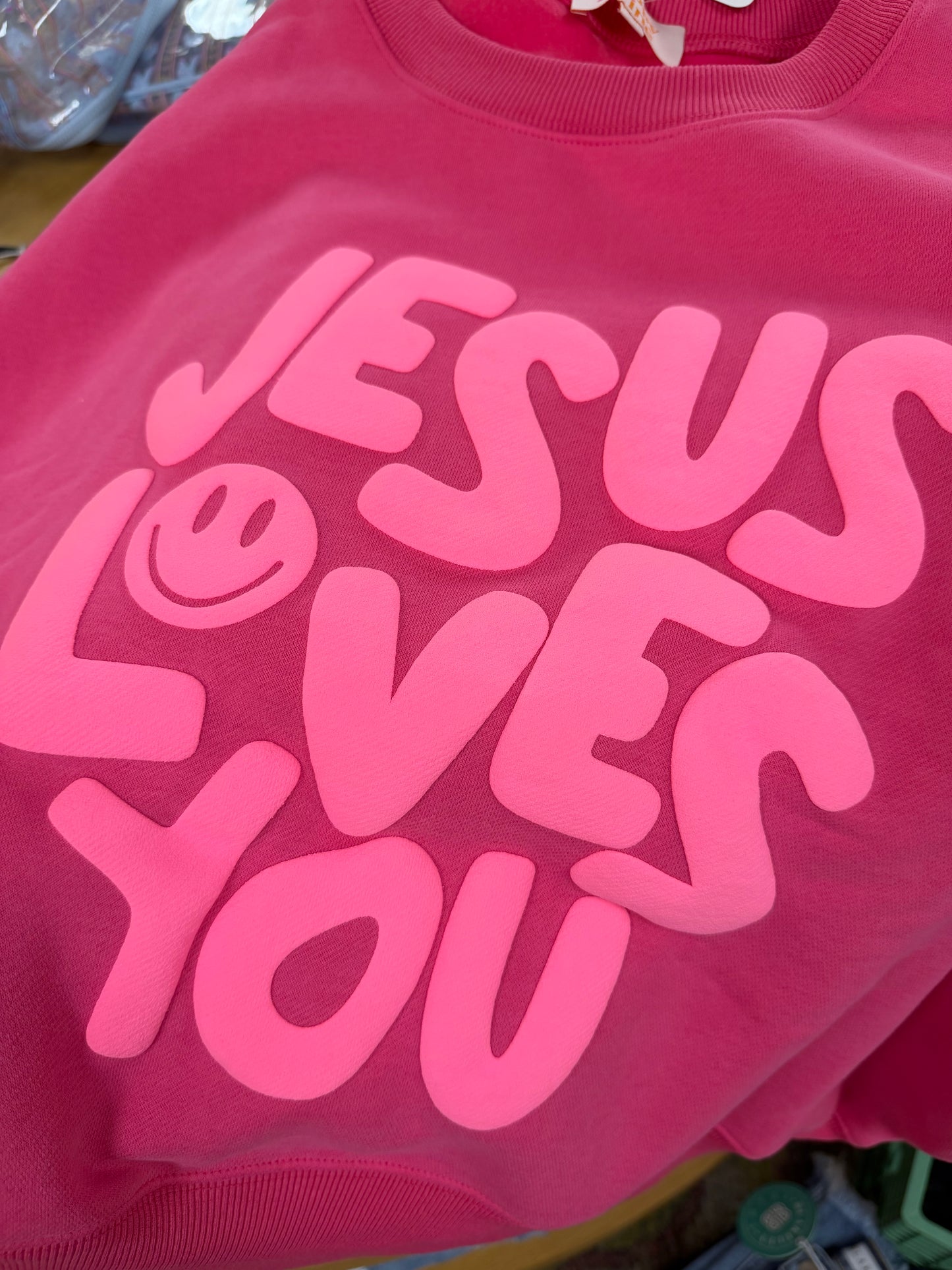 Jesus Loves You Puff Sweatshirt