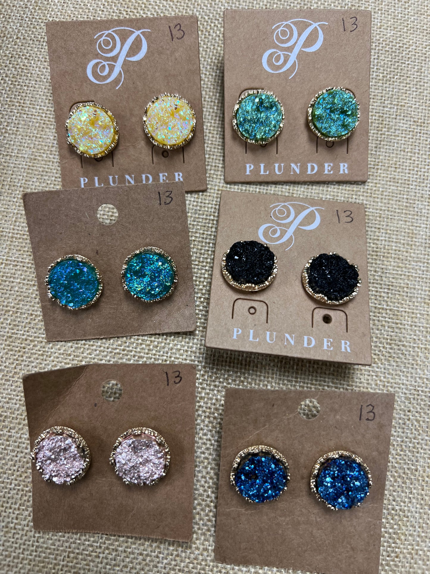 Druzy Studs (6 colors)