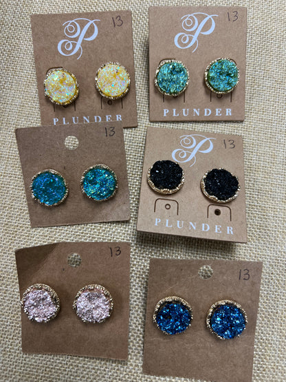 Druzy Studs (6 colors)