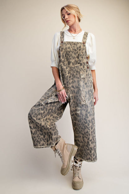 Mushroom Leopard Overalls