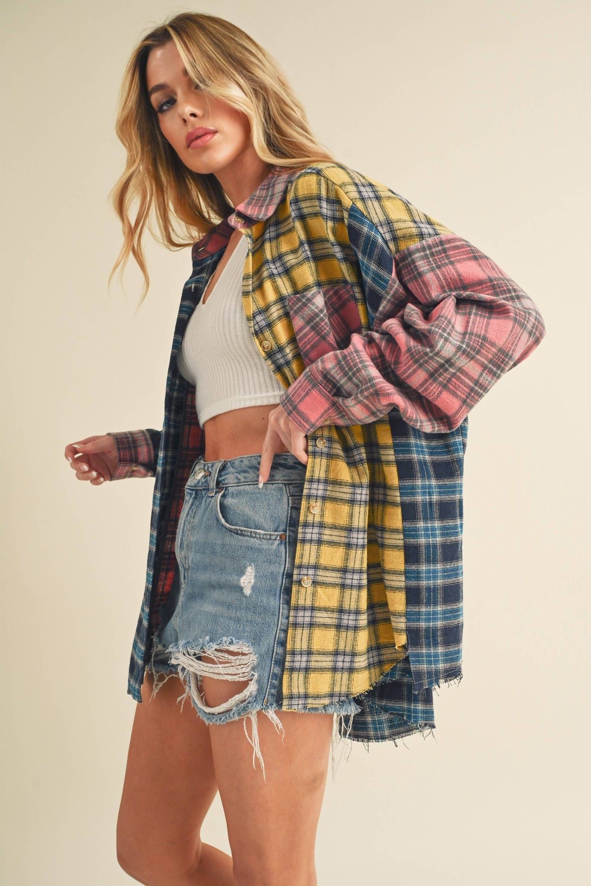 Neela Colorful Flannel Shirt